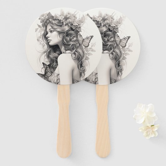 Gepersonaliseerde aangepaste foto Voeg uw eigen fo Handwaaier (Voorkant en achterkant)