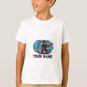 gepersonaliseerde aangepaste geschenken Ninja Warr T-shirt (Voorkant)