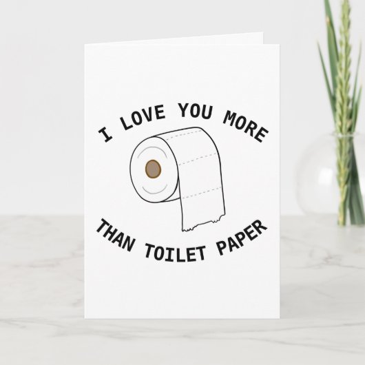 Gepersonaliseerde Aangepaste Grappige Toilet Papie Kaart (Voorkant)