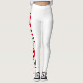 Gepersonaliseerde aangepaste leggings met uw zin (Voorkant)