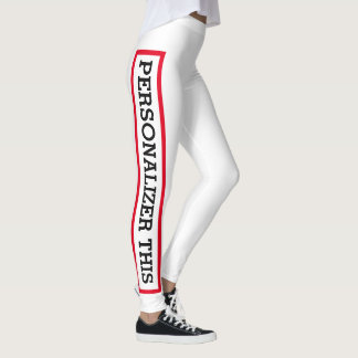 Gepersonaliseerde aangepaste leggings met uw zin