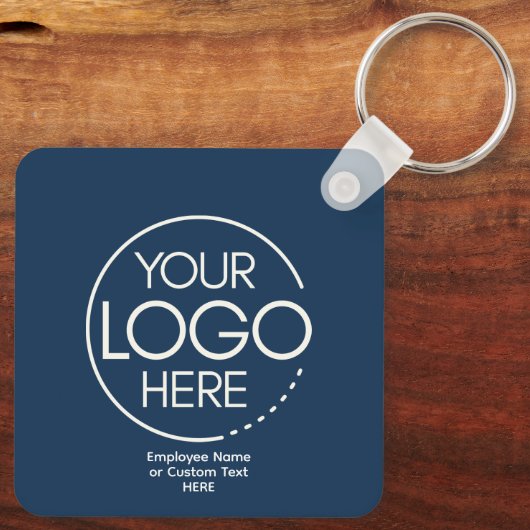 Gepersonaliseerde aangepaste Logo-Sleutelhanger Sleutelhanger (Achterkant)