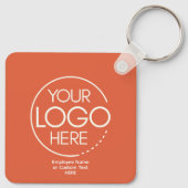 Gepersonaliseerde aangepaste Logo-Sleutelhanger Sleutelhanger (Achterkant)