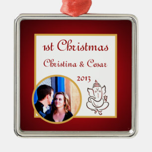 Gepersonaliseerde aangepaste Lord Ganesha/Hindu Re Metalen Ornament