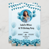 Gepersonaliseerde Aangepaste Moderne Elegante Fees Kaart (Voorkant / Achterkant)