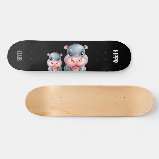 Gepersonaliseerde aangepaste moderne skater skateb skateboard (Horizontaal)