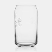 Gepersonaliseerde aangepaste naam Daisy April Gebo Blikvorm Glas (Links)