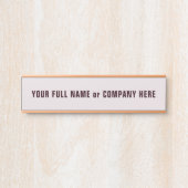 Gepersonaliseerde Aangepaste Naam Door Sign Voorbe Deurbordje (Voorkant)