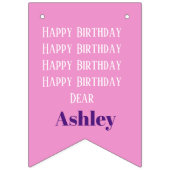 Gepersonaliseerde aangepaste naam Foto Stijlvol Mo Vlaggetjes (Eerste vlag)