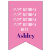 Gepersonaliseerde aangepaste naam Foto Stijlvol Mo Vlaggetjes (Derde vlag)