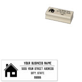 Gepersonaliseerde aangepaste naam Logo Foto Adres Rubberstempel (Gestempeld)