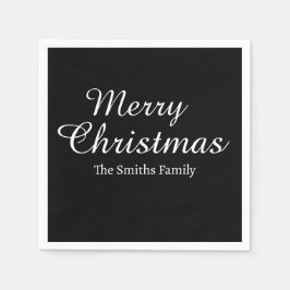Gepersonaliseerde aangepaste naam Modern Merry Chr Servet