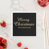 Gepersonaliseerde aangepaste naam Modern Merry Chr Servet (Insitu)