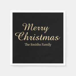 Gepersonaliseerde aangepaste naam Modern Merry Chr Servet