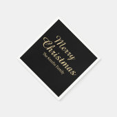Gepersonaliseerde aangepaste naam Modern Merry Chr Servet (Hoek)