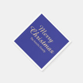 Gepersonaliseerde aangepaste naam Modern Merry Chr Servet (Hoek)