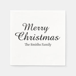 Gepersonaliseerde aangepaste naam Modern Merry Chr Servet