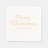 Gepersonaliseerde aangepaste naam Modern Merry Chr Servet (Voorkant)