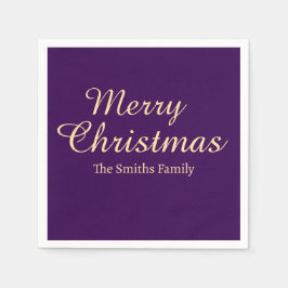 Gepersonaliseerde aangepaste naam Modern Merry Chr Servet