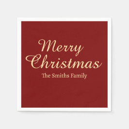 Gepersonaliseerde aangepaste naam Modern Merry Chr Servet