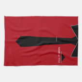 Gepersonaliseerde Aangepaste Naam Zakelijke Keuken Theedoek (Horizontaal)