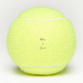 Gepersonaliseerde Aangepaste Namen II Tennisballen (Voorkant)