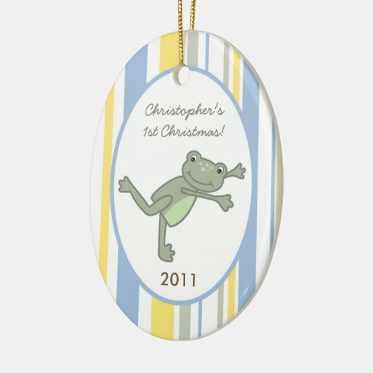 Gepersonaliseerde Aangepaste Ornament Leap Frog Tu (Links)