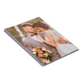 Gepersonaliseerde aangepaste paar foto notitieboek (Rechterzijde)