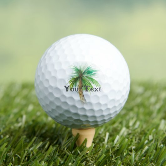 Gepersonaliseerde Aangepaste Palm Tree Golf Ball Golfballen (Insitu Shirt)