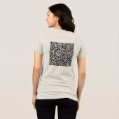 Gepersonaliseerde aangepaste QR-code Scan Info Uw Tri-Blend Shirt (Achterkant volledig)