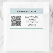 Gepersonaliseerde aangepaste QR-codenaam Adresetik Rechthoekige Sticker (Tas)