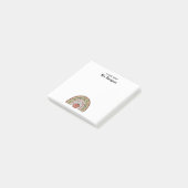 Gepersonaliseerde Aangepaste School Leraar Appel R Post-it® Notes (Schuin)