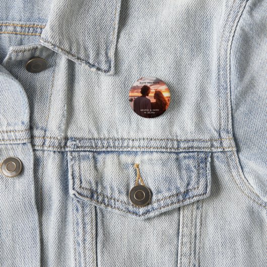 Gepersonaliseerde Aangepaste Strand Bestemming Bru Ronde Button 3,2 Cm (In situ)