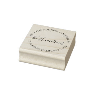 Gepersonaliseerde aangepaste tekst binnen Circle U Rubberstempel