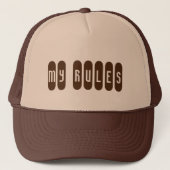 Gepersonaliseerde aangepaste tekst trucker hoeden  trucker pet (Voorkant)