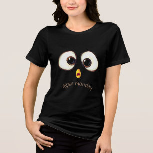 Gepersonaliseerde aangepaste tekst verrast grappig Tri-Blend shirt