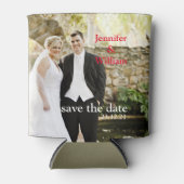 Gepersonaliseerde aangepaste uw eigen bruiloft fot blikjeskoeler (Voorkant)