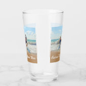 Gepersonaliseerde Aangepaste Uw Foto en Tekstglas Glas (Rechts)