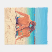 Gepersonaliseerde Aangepaste Uw Foto Fleece Deken (Voorkant (Horizontaal))