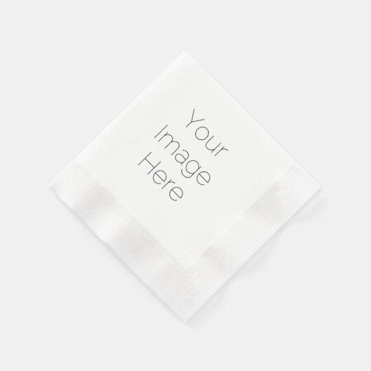 Gepersonaliseerde Aangepaste Uw Fotopapier Servett Servet (Hoek)