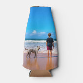 Gepersonaliseerde aangepaste uw huisdier foto fles flesjeskoeler (Voorkant)