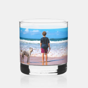 Gepersonaliseerde aangepaste uw huisdier foto whisky glas