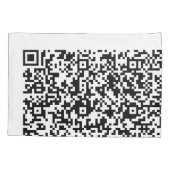 Gepersonaliseerde Aangepaste Uw QR Code Kussen Hoe Kussensloop (Achterkant)