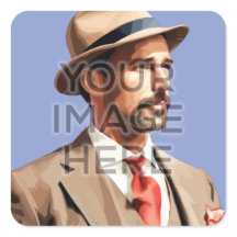 Gepersonaliseerde aangepaste vierkante Stickers