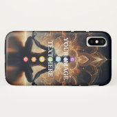Gepersonaliseerde aangepaste yoga chakra's voor uw Case-Mate iPhone case (Achterkant (horizontaal))