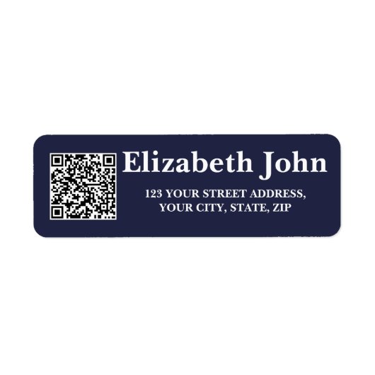 Gepersonaliseerde aanpasbare moderne minimalistisc etiket (Voorkant)