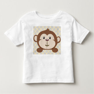 Gepersonaliseerde aap Toddler T-Shirt, wit Kinder Shirts