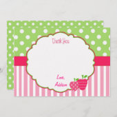 Gepersonaliseerde aardbei Hartelijk dank Bedankkaart (Voorkant / Achterkant)