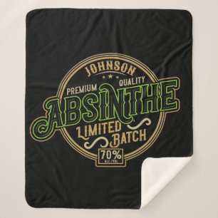 Gepersonaliseerde Absinthe Herbal Spirit Liquor La Sherpa Deken