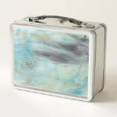 Gepersonaliseerde Abstracte Art Metal Lunchbox (Achterkant)